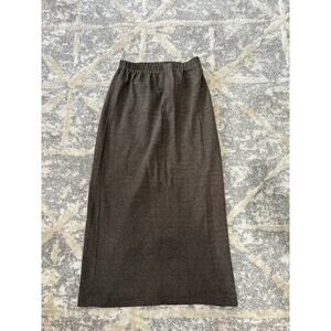 Ann Taylor Loft soft brown cotton long dress skirt women's size small